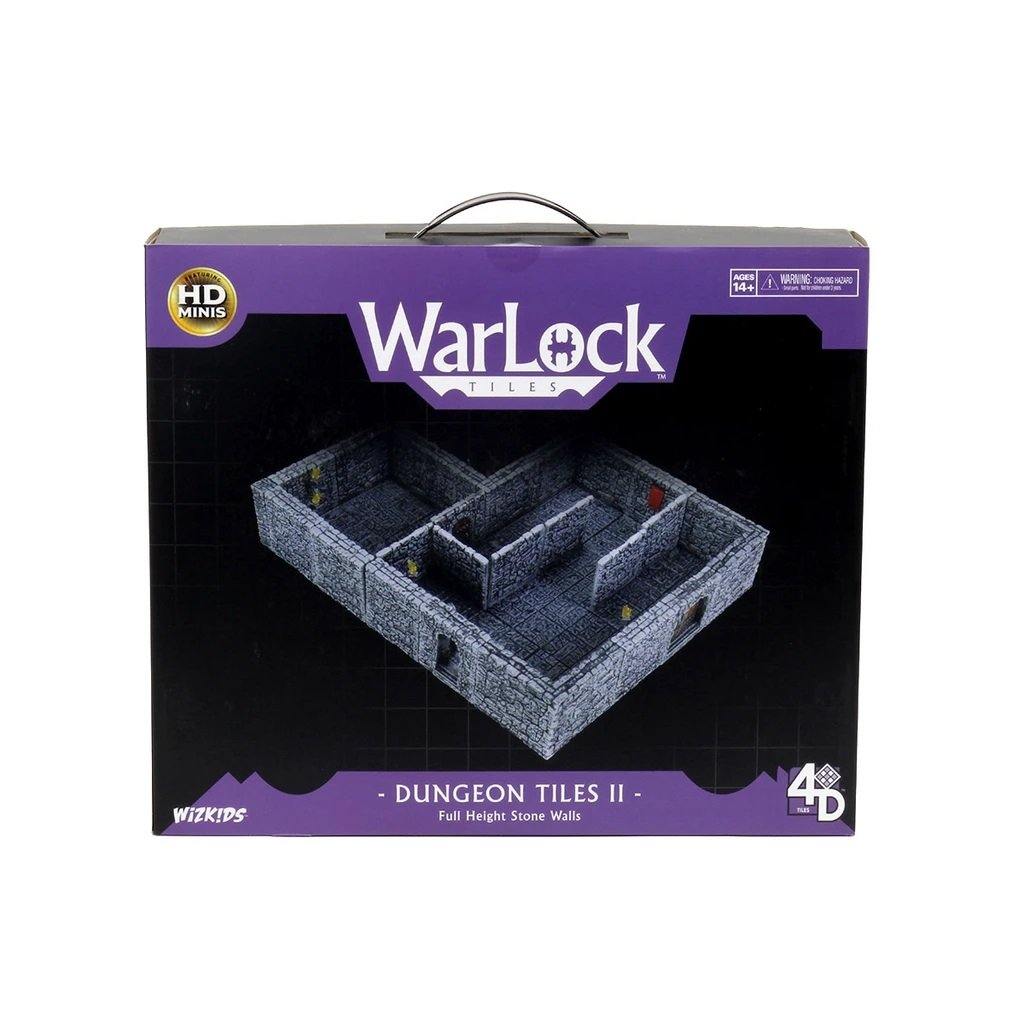 Warlock Tiles: Dungeon Tiles II Full Height Stone Walls - Board Wipe